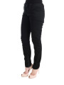 Jeans & Pants Chic Black Slim Fit Trousers 780,00 € 8050246184042 | Planet-Deluxe