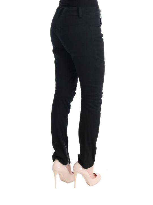 Jeans & Pants Chic Black Slim Fit Trousers 780,00 € 8050246184042 | Planet-Deluxe