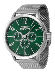 Grüne Invicta Uhr mit Mesh-Armband