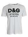 T-Shirts White D&ampG King Print Cotton Crewneck T-shirt 1.520,00 € 8051124861635 | Planet-Deluxe