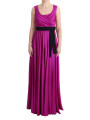 Dresses Elegant Pink Silk Gown Dress 10.280,00 € 8050246189849 | Planet-Deluxe