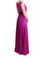 Dresses Elegant Pink Silk Gown Dress 10.280,00 € 8050246189849 | Planet-Deluxe