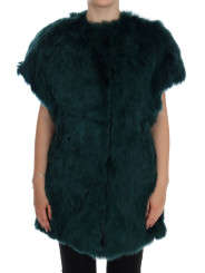 Jackets & Coats Exquisite Green Alpaca Fur Long Vest 18.340,00 € 8058696352257 | Planet-Deluxe
