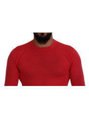 Sweaters Red Wool Long Sleeves Crewneck Pullover Sweater 1.000,00 € 8053854111936 | Planet-Deluxe