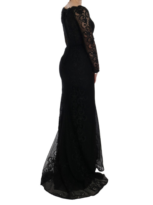 Dresses Elegant Full Length Black Sheath Maxi Dress 12.240,00 € 8056305084308 | Planet-Deluxe