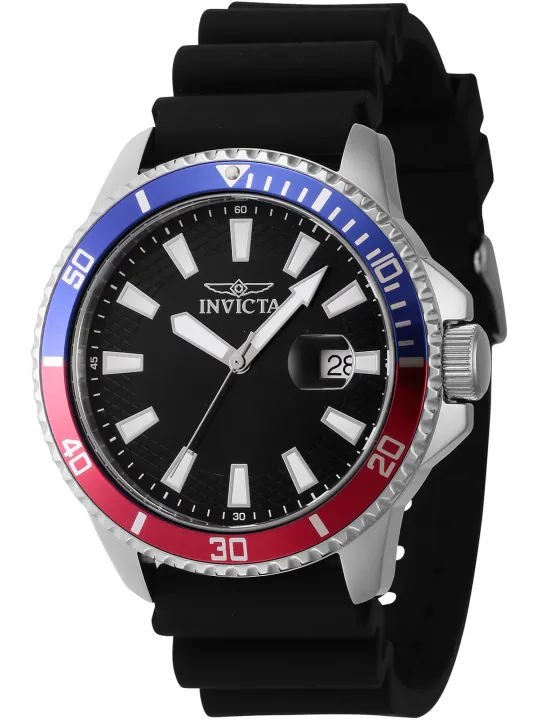 Schwarze Invicta Taucheruhr aus Stahl