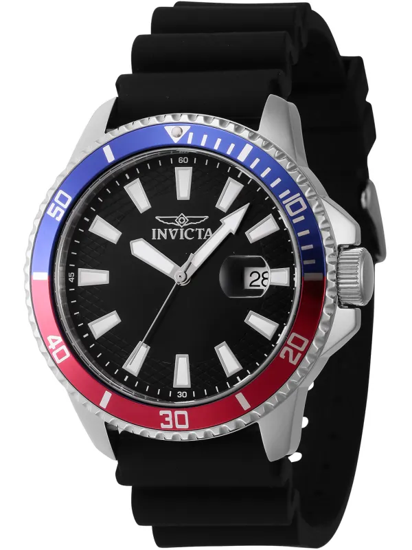 Schwarze Invicta Taucheruhr aus Stahl Schwarze Invicta Taucheruhr aus Stahl
