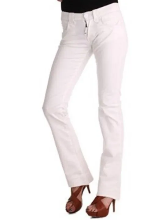 PHARD AIKENS: Elegante weiße Bootcut-Jeans für Damen