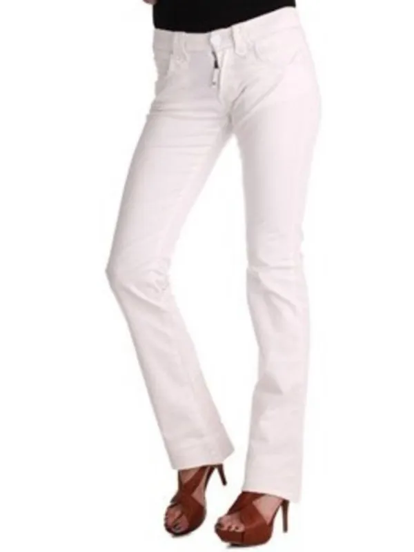 PHARD AIKENS: Elegante weiße Bootcut-Jeans für Damen
