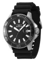 Schwarze Invicta Herrenuhr mit Gummiarmband