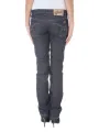 Schmale 5-Pocket Jeans mit Kontrastnähten und Logo
