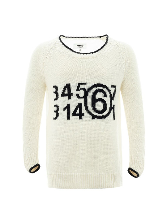 Sweaters Elegant White Cotton Sweater for Men 1.240,00 € 8054326815086 | Planet-Deluxe