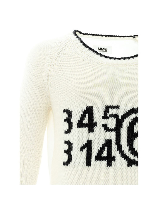 Sweaters Elegant White Cotton Sweater for Men 1.240,00 € 8054326815086 | Planet-Deluxe