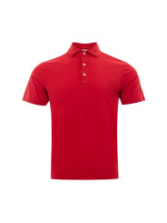 Polo Shirt Elegant Cotton Polo in Ravishing Red 320,00 € 8053632661721 | Planet-Deluxe