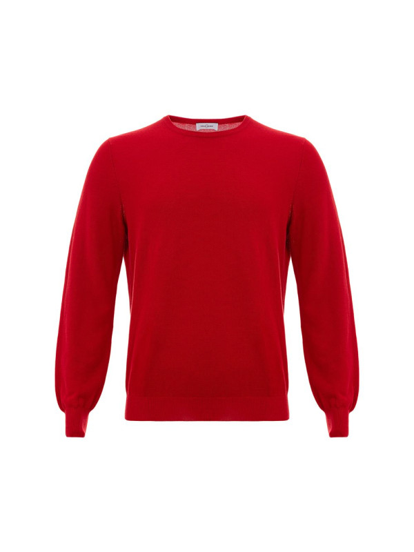 Sweaters Gran Sasso Red Cotton Sweater 390,00 € 8053632661677 | Planet-Deluxe