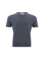 T-Shirts Gran Sasso Elegant Gray Cotton T-Shirt 240,00 € 8053632660960 | Planet-Deluxe