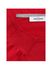 Sweaters Elegant Red Wool Sweater for Men 460,00 € 8053632661738 | Planet-Deluxe