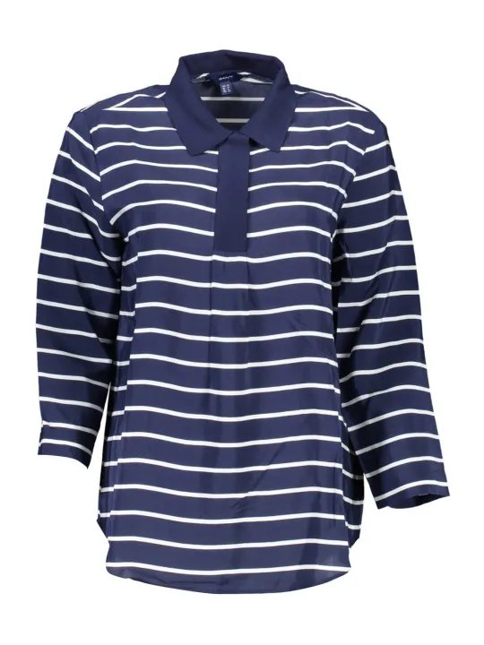"GANT Startseite im Sale | GANT BLAUES DAMEN-POLOSHIRT MIT 3/4-ÄRMELN online kaufen"|Planet-Deluxe