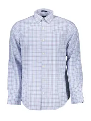 GANT Herrenhemd Azzurro – Klassischer Italienkragen