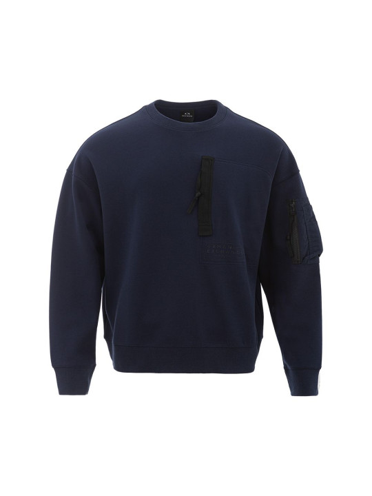 Sweaters Sleek Cotton Blue Sweater for Stylish Men 270,00 € 8057970549710 | Planet-Deluxe