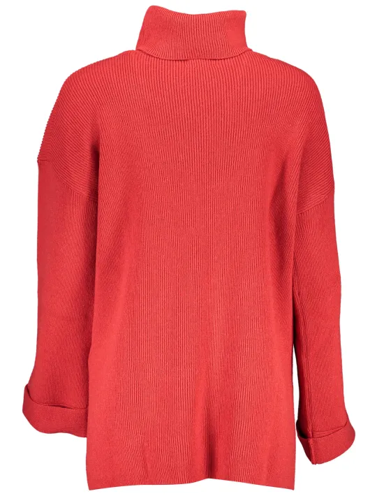 GANT Eleganter Lachsroter Merinowolle Pullover – Bluse