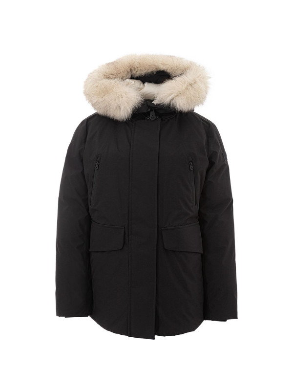 Jackets & Coats Sleek Polyamide Black Jacket for the Modern Woman 1.560,00 € 8053501185389 | Planet-Deluxe