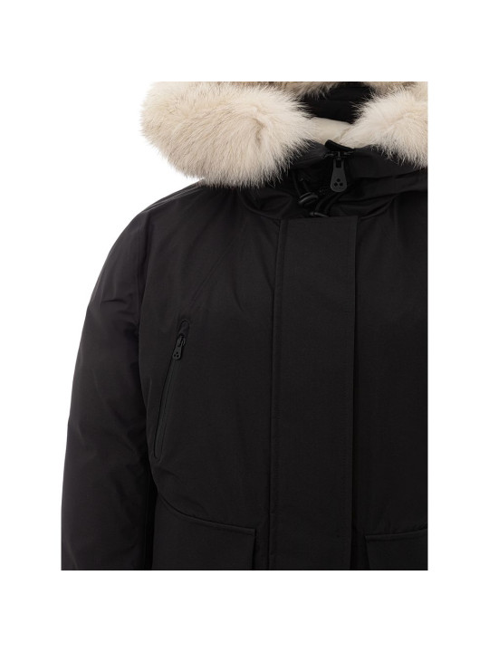 Jackets & Coats Sleek Polyamide Black Jacket for the Modern Woman 1.560,00 € 8053501185389 | Planet-Deluxe