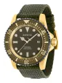 Grüne Invicta Taucheruhr mit Stoffband