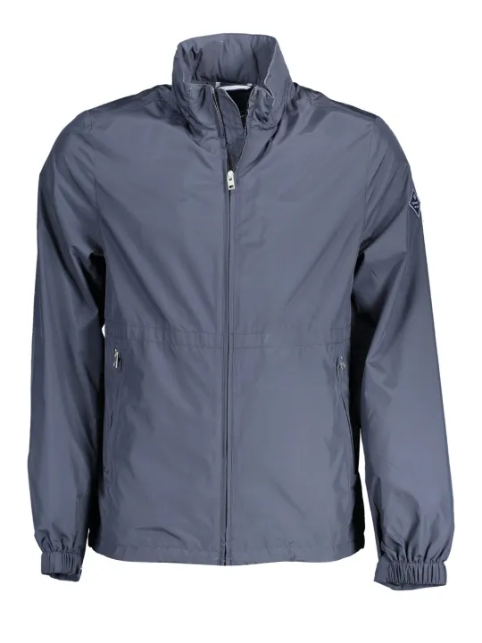 GANT Herren Windbreaker Blau aus Nachhaltiger Mikrofaser