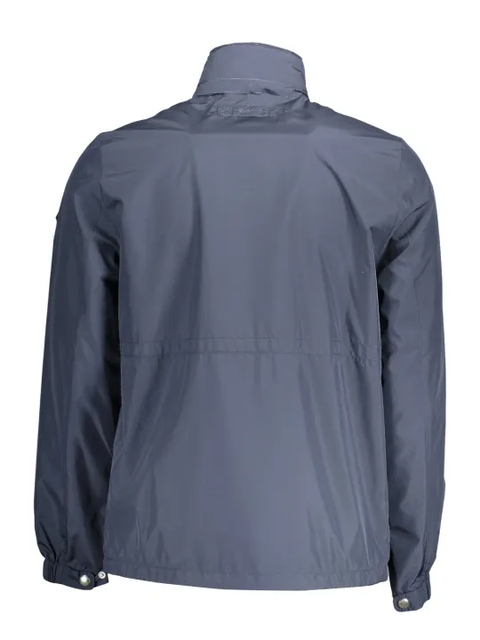 GANT Herren Windbreaker Blau aus Nachhaltiger Mikrofaser
