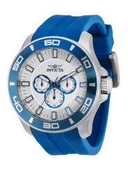 Silberne Invicta Blau Sportuhr