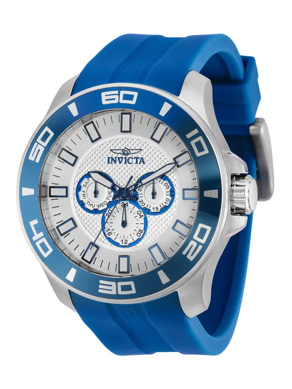 Silberne Invicta Blau Sportuhr Silberne Invicta Blau Sportuhr