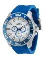 Silberne Invicta Blau Sportuhr
