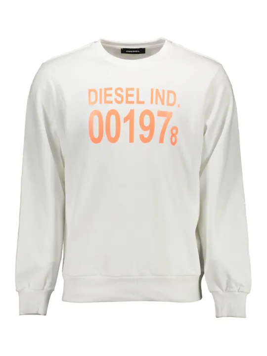 "Diesel Startseite im Sale | DIESEL SWEATSHIRT OHNE REISSVERSCHLUSS HERREN WEISS online kaufen"|Planet-Deluxe
