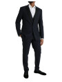 Suits Dark Blue MARTINI Wool Formal 3 Piece Suit 5.930,00 € 8054319625418 | Planet-Deluxe