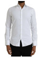 Shirts White Cotton Stretch Formal SICILIA Shirt 1.290,00 € 8050249426088 | Planet-Deluxe