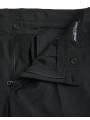 Jeans & Pants Black Wool SlimFit Dress Formal Pants 2.480,00 € 8056265136697 | Planet-Deluxe