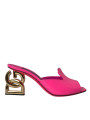 Sandals Neon Pink Leather Logo Heels Sandals Shoes 2.060,00 € 8057142866331 | Planet-Deluxe