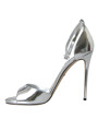Sandals Silver KEIRA Leather Heels Sandals Shoes 1.930,00 € 8052087639873 | Planet-Deluxe