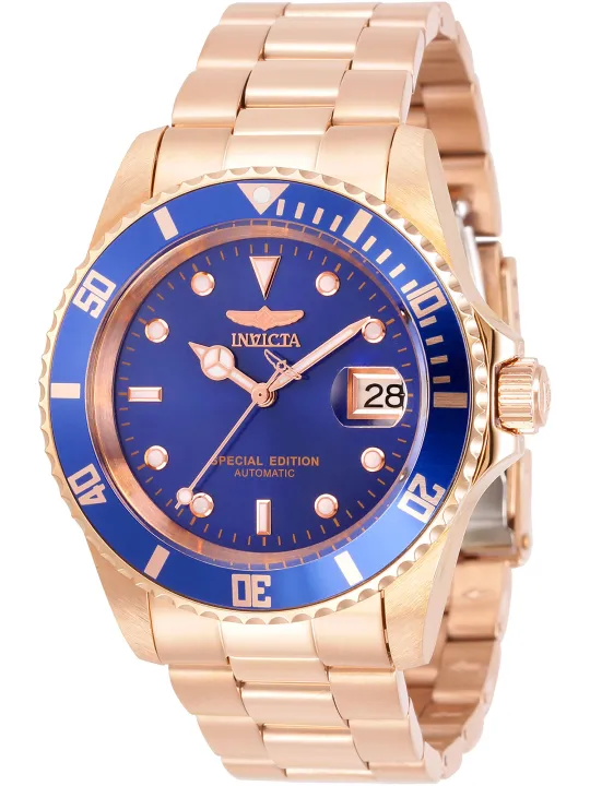 Goldene Invicta Gelb Automatik Uhr
