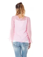 "PHARD Startseite im Sale | PHARD LANGARM-T-SHIRT ROSA FRAU online kaufen"|Planet-Deluxe