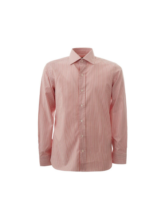 Shirts Elegant Pink Cotton Shirt for Men 1.030,00 € 8053632663527 | Planet-Deluxe