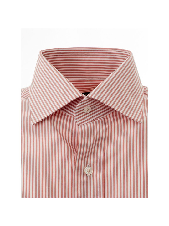 Shirts Elegant Pink Cotton Shirt for Men 1.030,00 € 8053632663527 | Planet-Deluxe