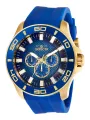 Goldene und blaue Invicta Taucheruhr