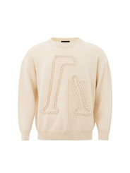 Sweaters Beige Woolen Sophistication Sweater 700,00 € 8053632663510 | Planet-Deluxe