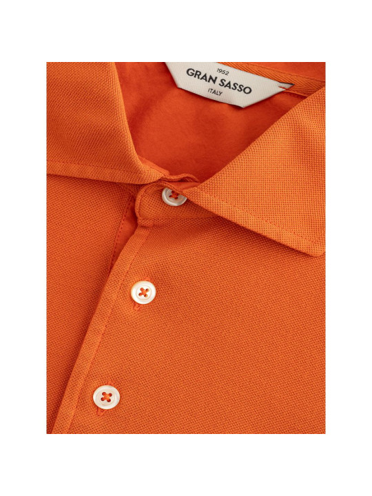 Polo Shirt Elegant Orange Cotton Polo for Men 330,00 € 8053632663688 | Planet-Deluxe