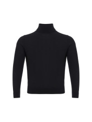 Sweaters Italian Cashmere Luxury Black Sweater 1.570,00 € 7333413006349 | Planet-Deluxe