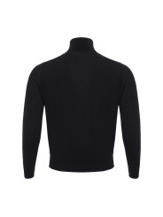 Sweaters Italian Cashmere Luxury Black Sweater 1.570,00 € 7333413006349 | Planet-Deluxe