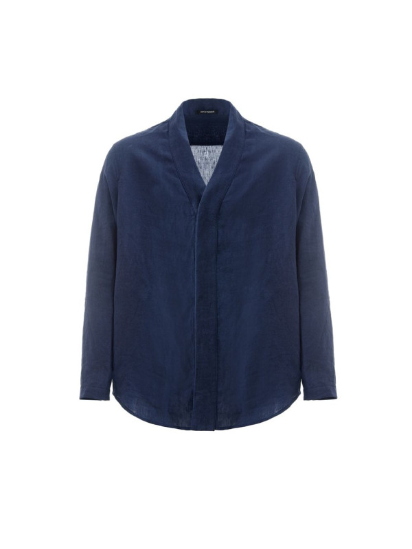 Jackets Elegant Blue Linen Men's Jacket 1.000,00 € 8053632663381 | Planet-Deluxe