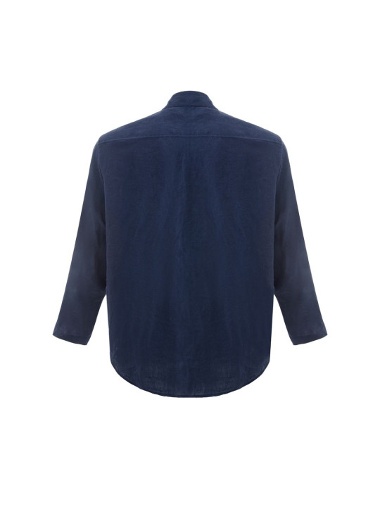 Jackets Elegant Blue Linen Men's Jacket 1.000,00 € 8053632663381 | Planet-Deluxe